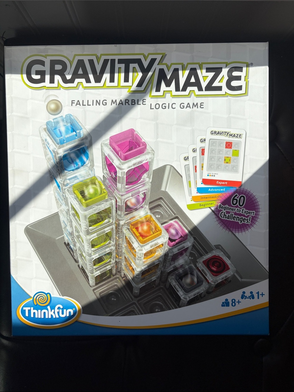 Think! Gravity Maze Logic Game - Blue, Green, Yellow, Orange, Pink, Purple, Red